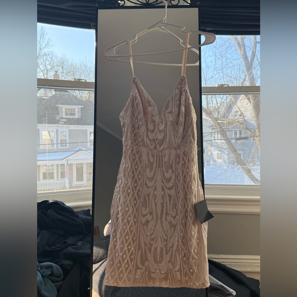 Lulus beaded mini dress